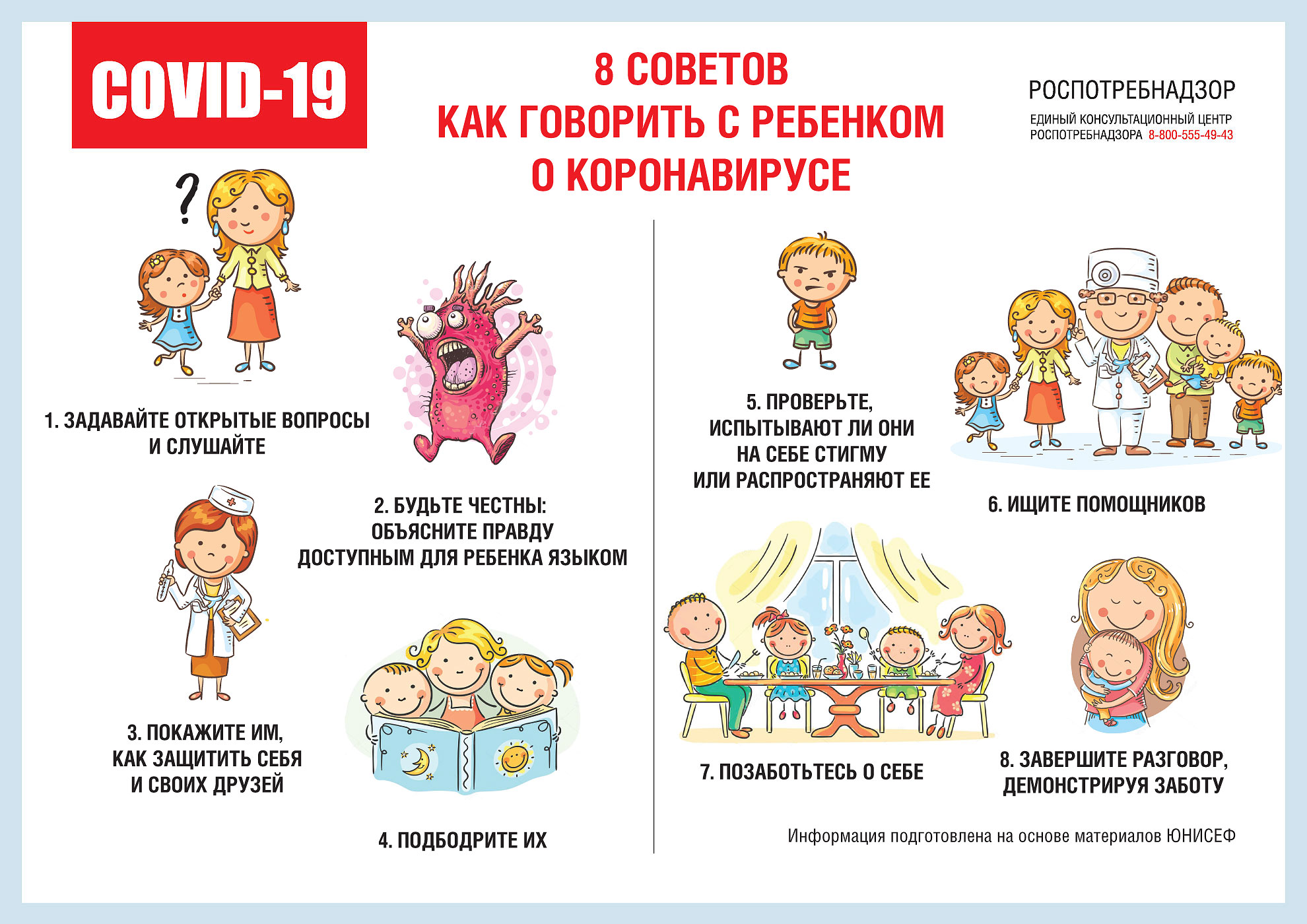 Памятка как говорить с детьми о коронавирусе